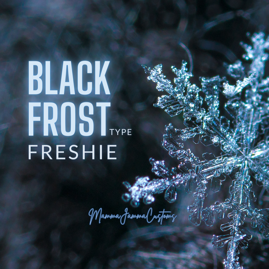 Black Frost Scented Freshie - Shape of Choice