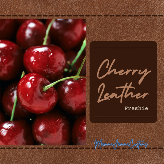 Cherry Leather Scented Freshie - Shape of Choice