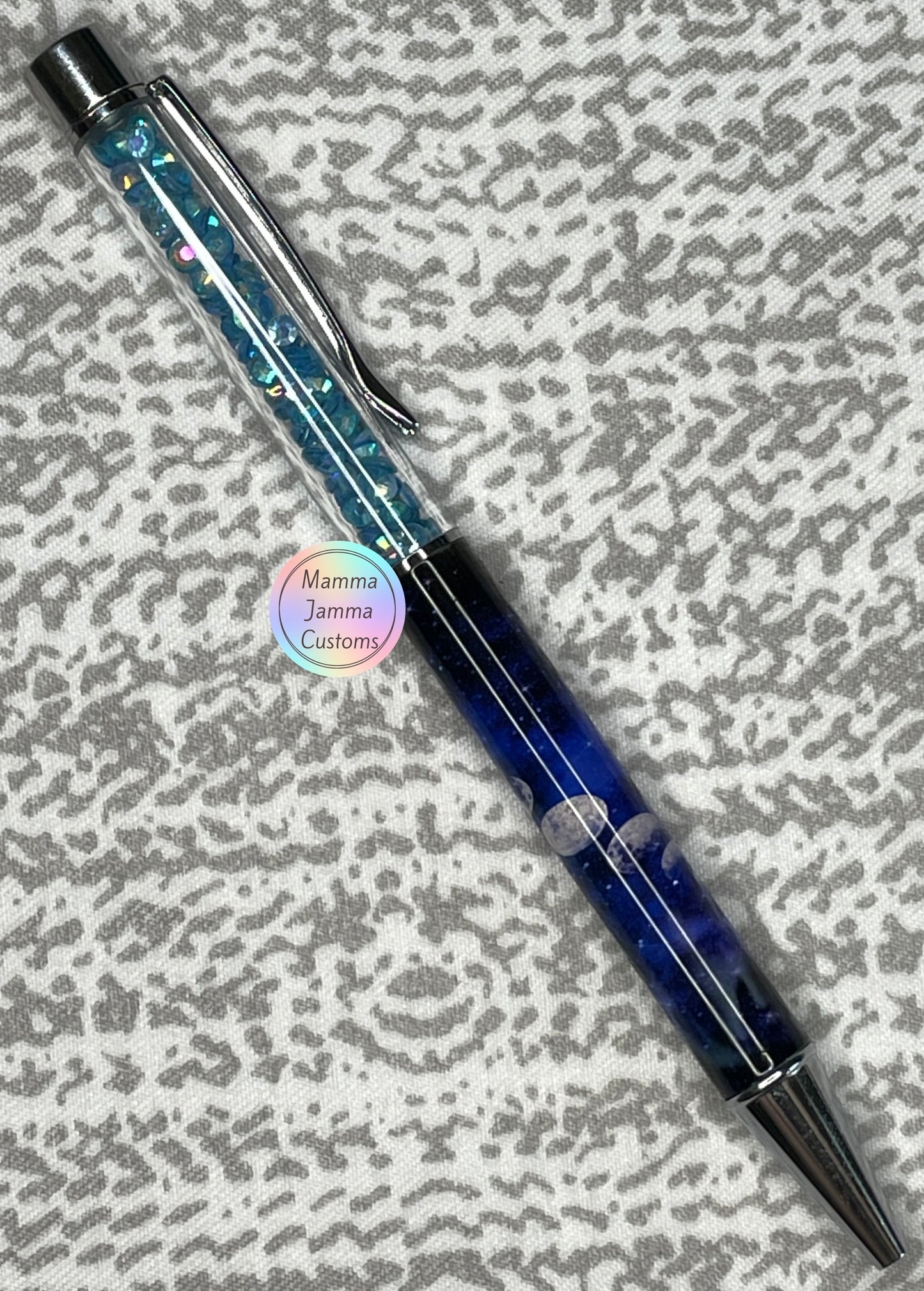 Moon Phases Rhinestone Pen