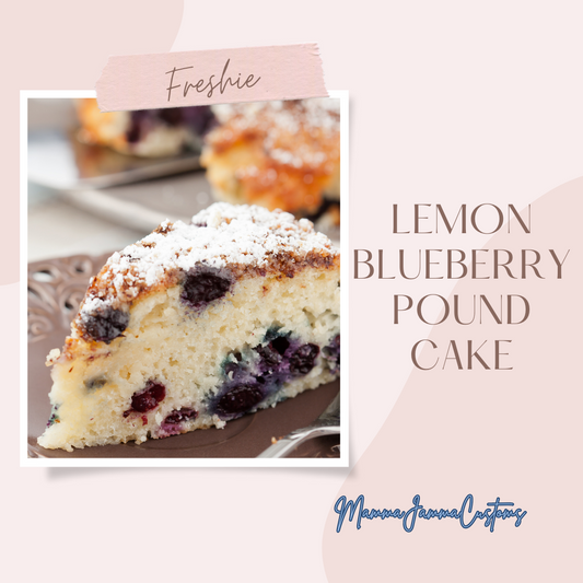 Lemon Blueberry Pound Cake Scented Freshie - Shape of Choice