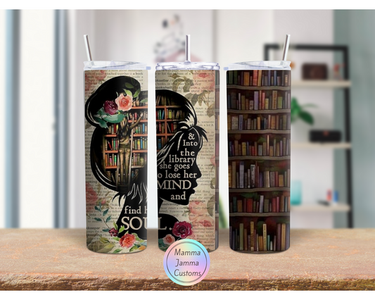 Library Girl 20 oz Tumbler