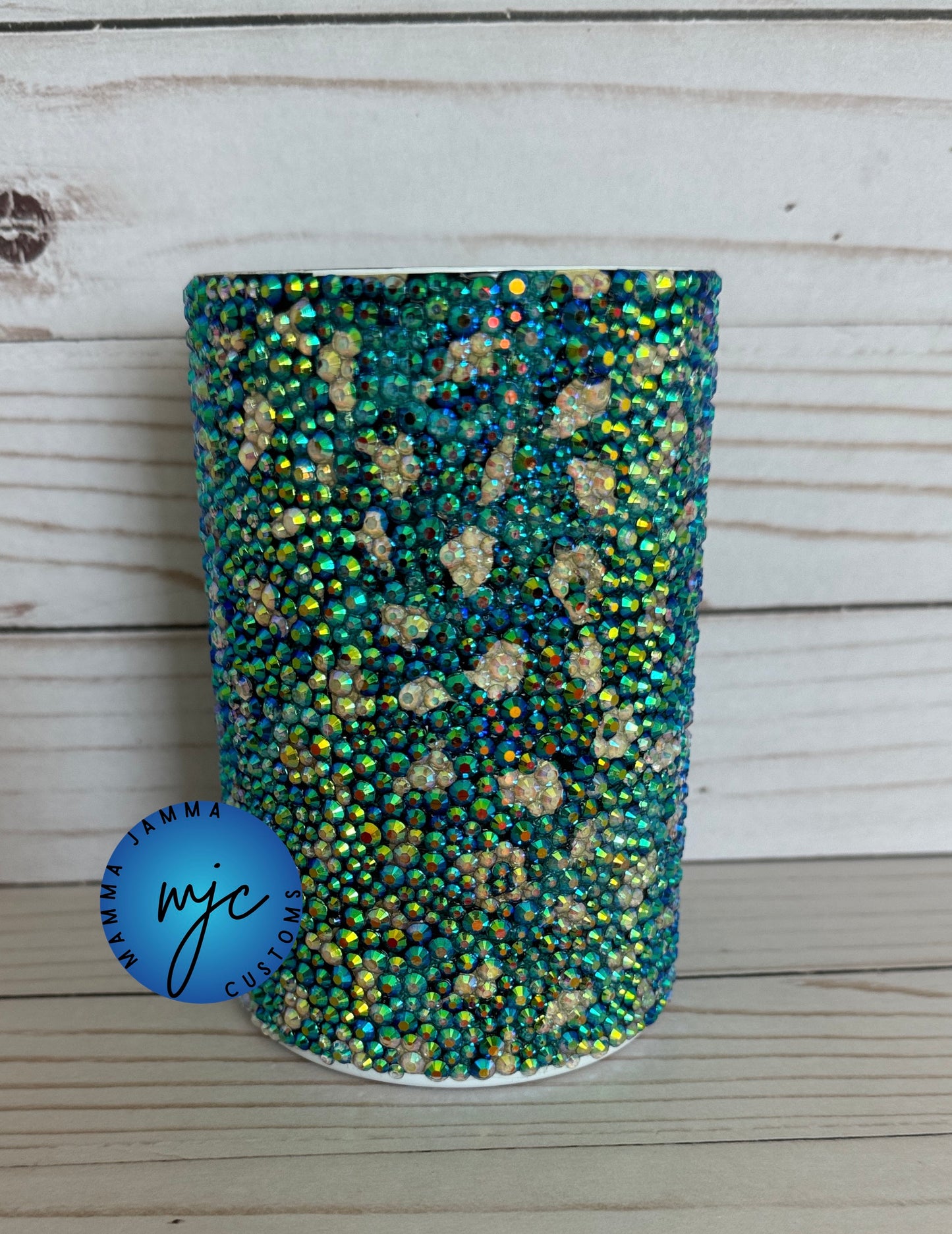 Cheetah Print Bling 16 oz Tumbler