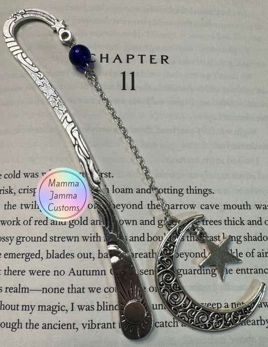 Moon & Stars Simply Charmed Engraved Bookmark