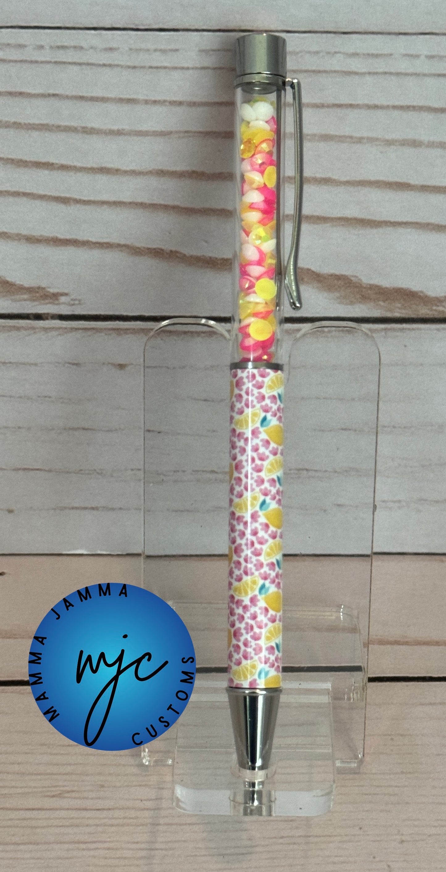 Pink Lemonade Rhinestone Pen