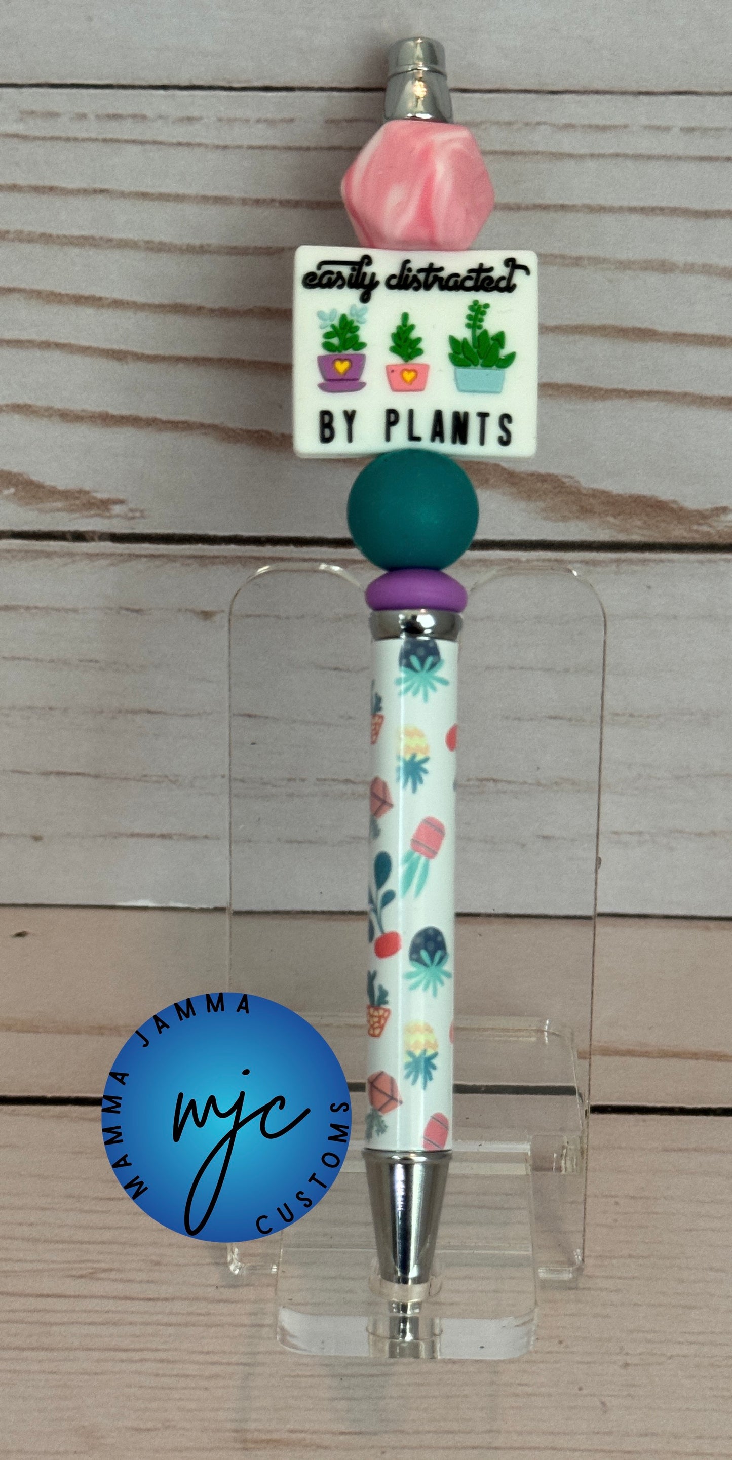 Plant Lover Beaded Pen