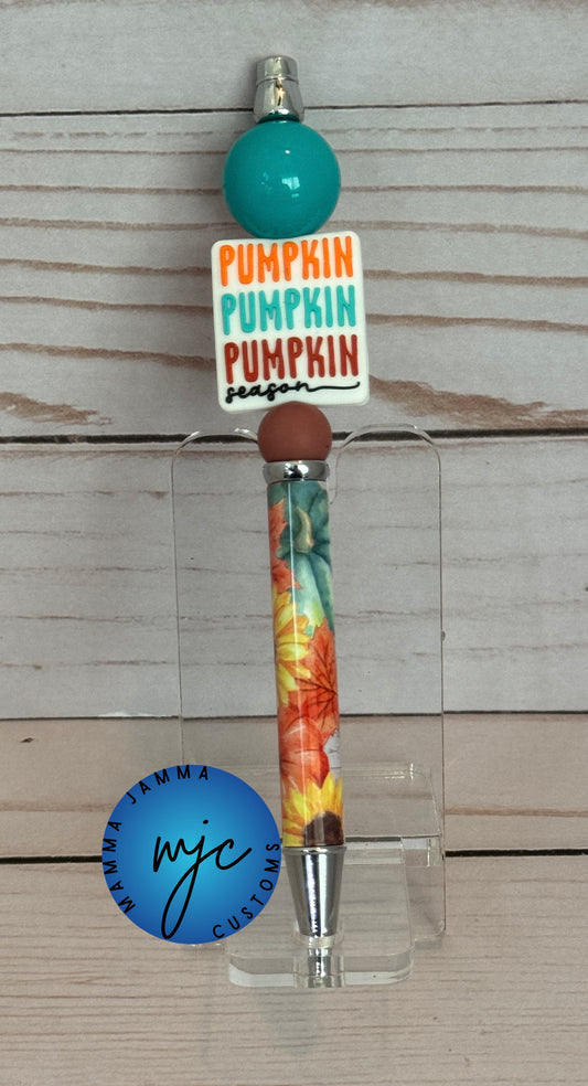 Pumpkin Beaded Pen