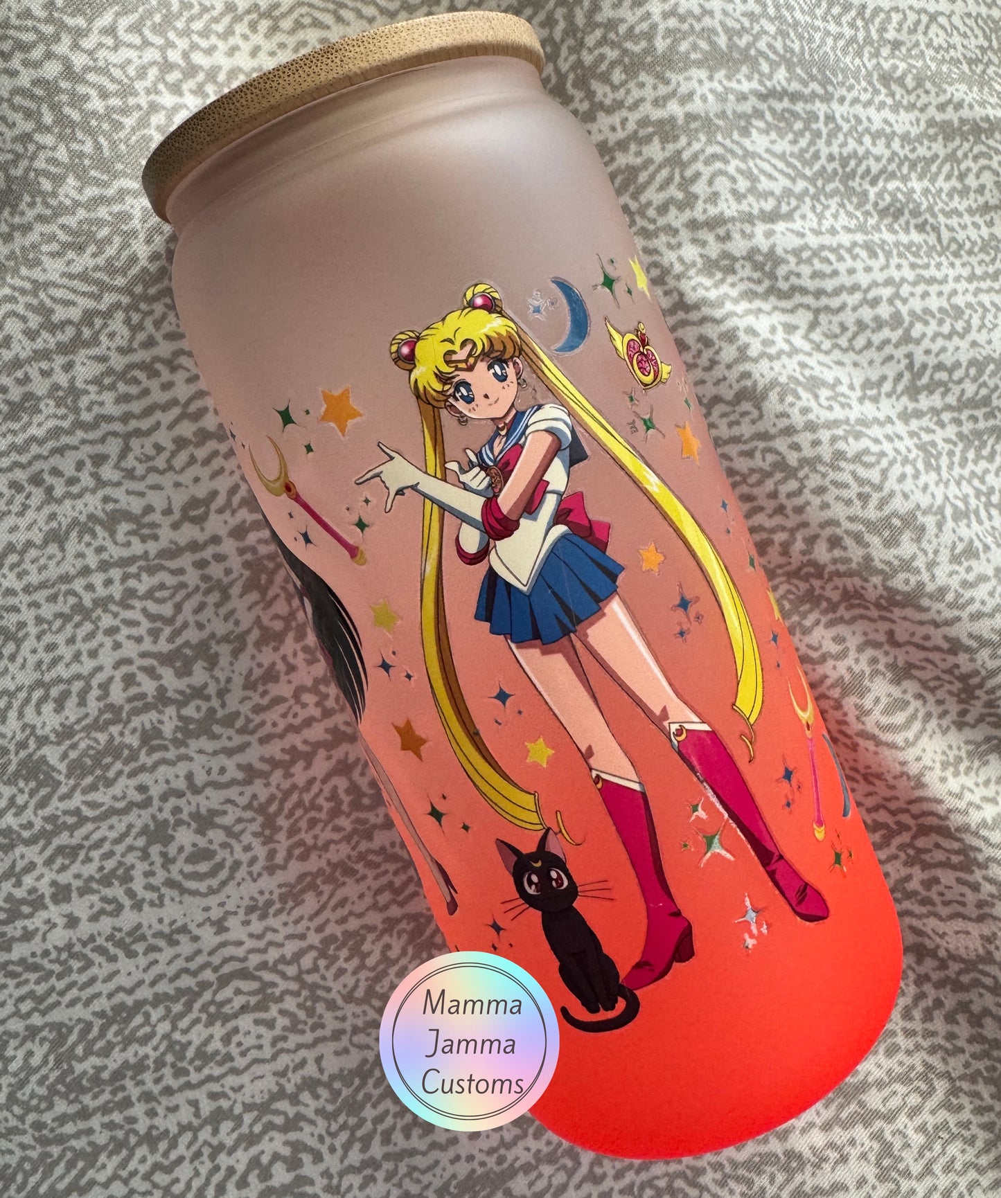 Sailor Moon 20 oz Glass Can