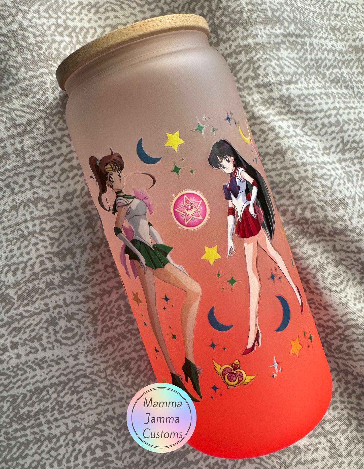 Sailor Moon 20 oz Glass Can