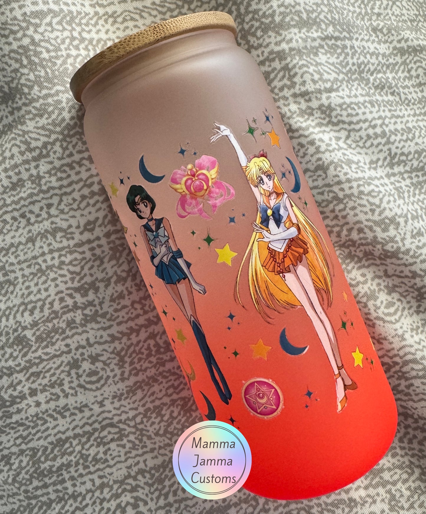 Sailor Moon 20 oz Glass Can