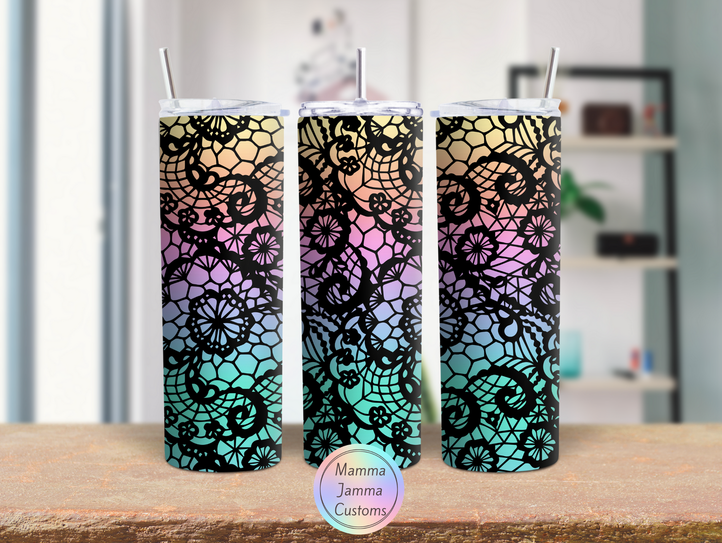 Rainbow Lace 20 oz Tumbler