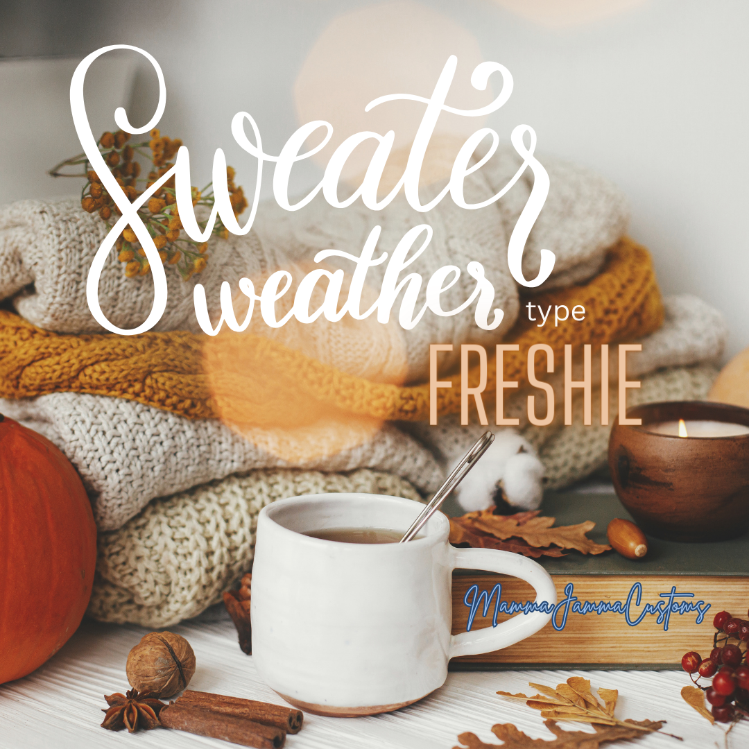 Sweater Weather Scented Freshie - Shape of Choice